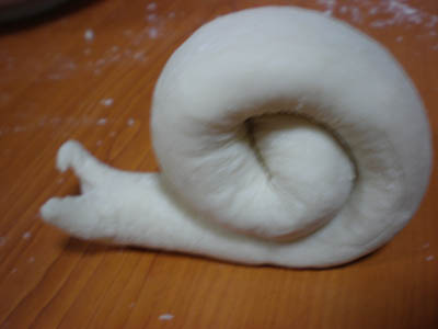 Our kneaded dough snail