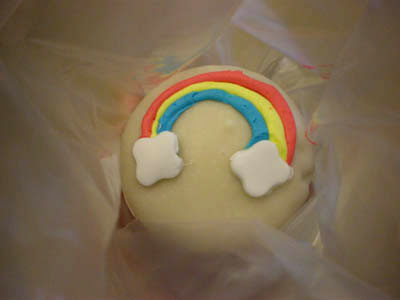 Rainbow cupcake for Jacky